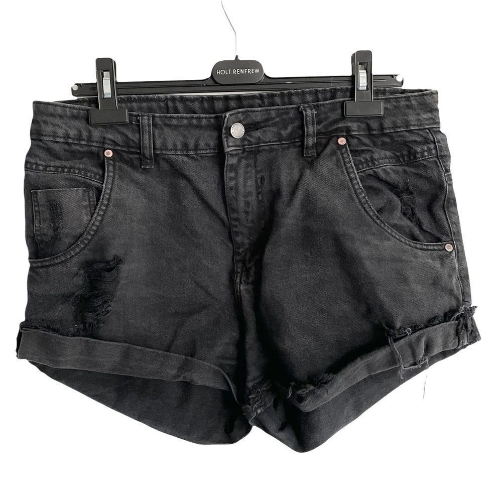 DRICOPER DENIM Vintage Inspired Top Knotch
Denim Jean Short Destruction Black 12